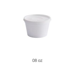 Contenedor de icopor 8onz